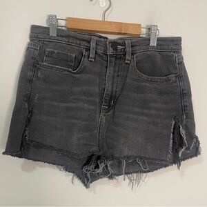 BDG Womens Shorts Size 29 Ash Black Twig High-Rise Cropped Upcycled Denim Bottom